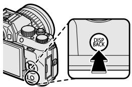 FUJIFILM X-T100 - La touche disp/back - 1
