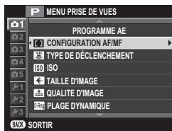 FUJIFILM X-T100 - Utilisation des menus - 2