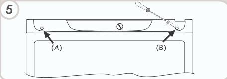 CANDY CDM 3665E INOX - Inverser le SENS d'ouverture des PORTES - 5