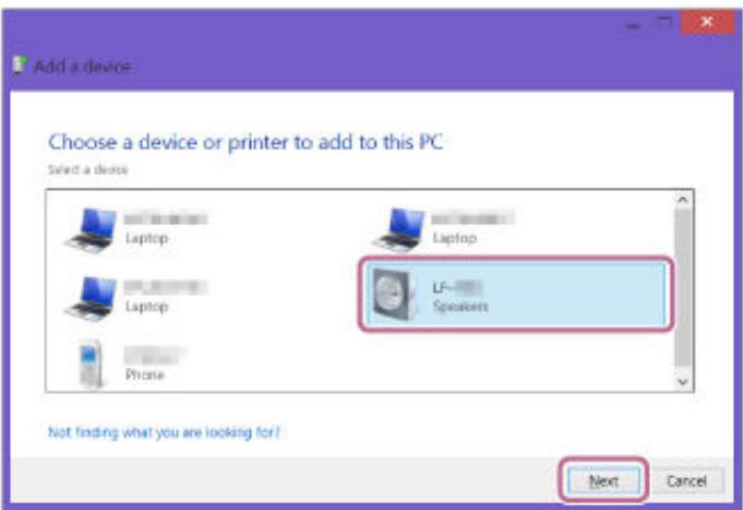 SONY LF-S50G - Préparez la recherche de l'enceinte sur l'ordinateur. - 10