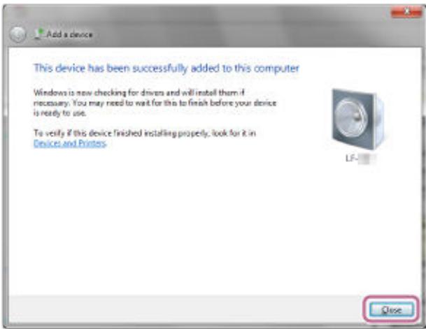 SONY LF-S50G - Lorsque la fenêtre ci-dessous s'affiche, cliquez sur [close] - 2