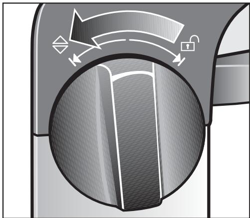 MIELE B 3312 - Ajuster le réglage de la hauteur - 1