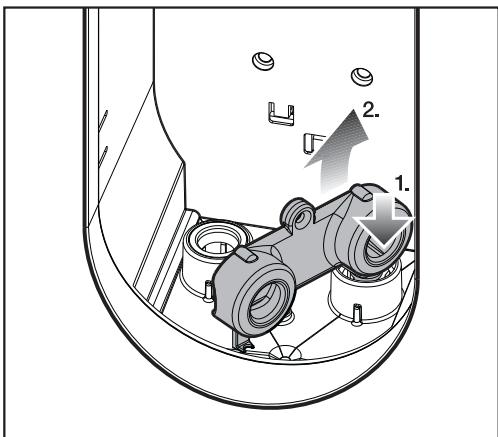 MIELE B 3312 - Retirer le filtre à eau - 1