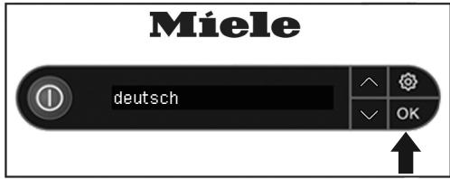 MIELE B 3312 - Réglage de la langue - 2