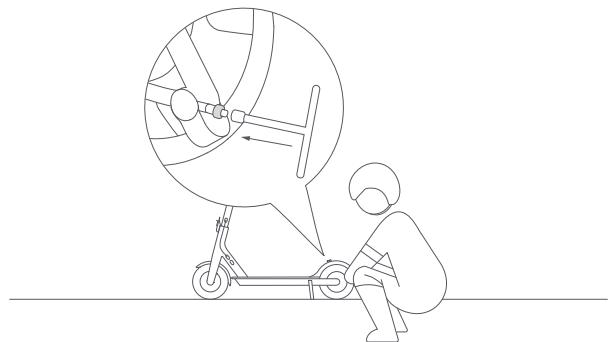 Xiaomi scooter 3 lite - Adjust the Mechanical Brake/Ajustement du frein mécanique/Mechanische Bremse einstellen - 1