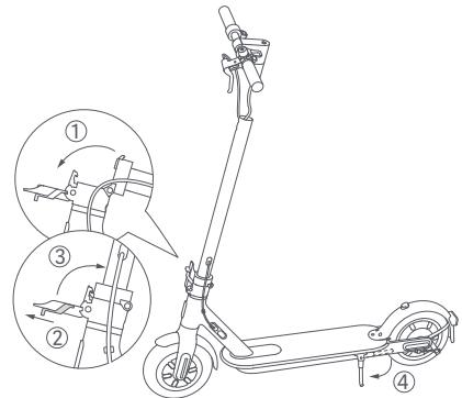 Xiaomi scooter 3 lite - Control Panel & Power Button/Tableau de bord et bouton d'alimentation/Bedienfeld und Startknopf - 2