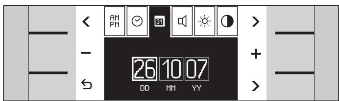 GAGGENAU BS 250-110 - Exemple : modifier l'affichage de veille - 3