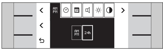 GAGGENAU BS 250-110 - Exemple : modifier l'affichage de veille - 1