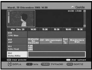 Mardi, 20 Décembre 2005 14:39 Guide 14:30-17:00 Mar Déc 20 14:30 15:00 15:30 16:00 16:30 030 TPS Star 350 2DF 951 Info/3vst 352 Dato/KGs Jour précéd Jour suivant DéPLA Info TV/RADIO TV/RADIO GUIDE SORTIE