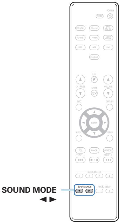 DENON AVRXSSOBTBKE2 - Sélection d'un mode d'écoute - 1