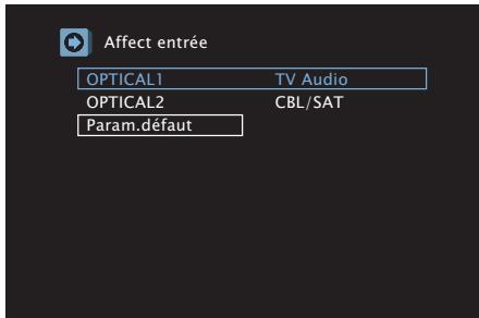 DENON AVRXSSOBTBKE2 - Affectation entrée - 1