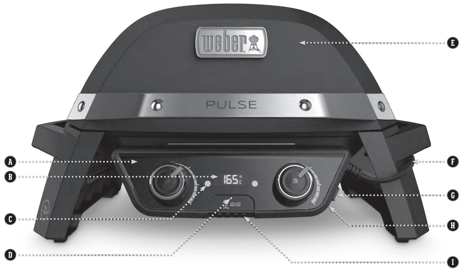 WEBER PULSE 1000 noir - Caractéristiques pulse 2000 - 1