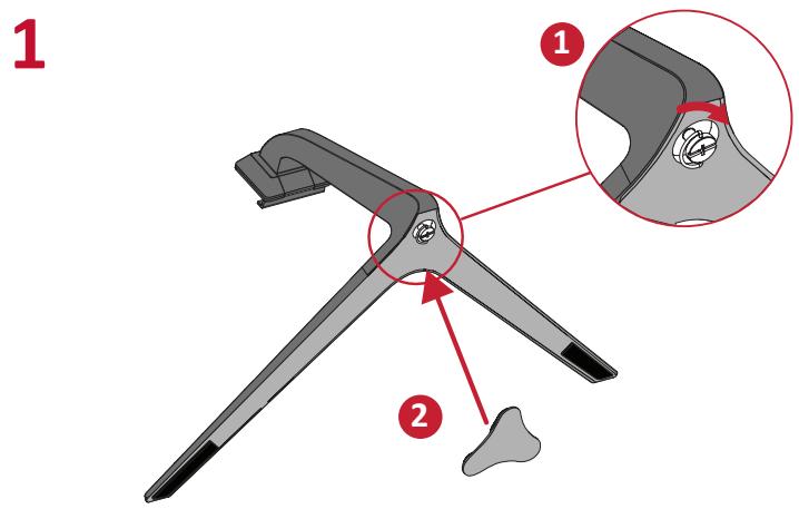 VIEWSONIC VX2718-2KPC-MHD - Installing the Stand - 1
