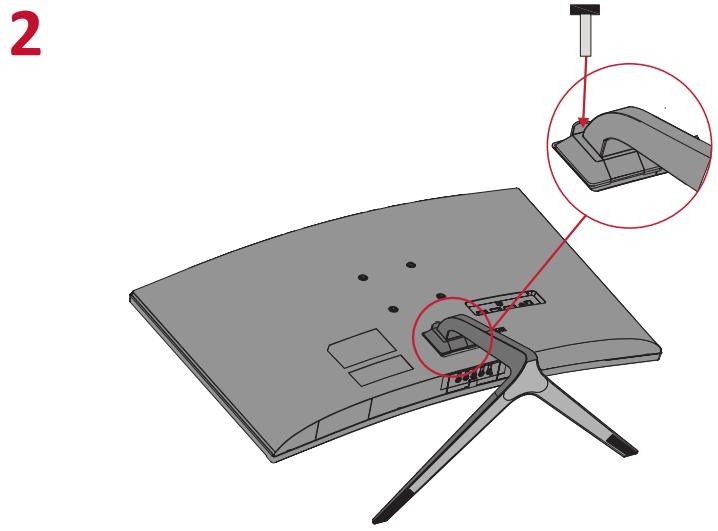 VIEWSONIC VX2718-2KPC-MHD - Installing the Stand - 2