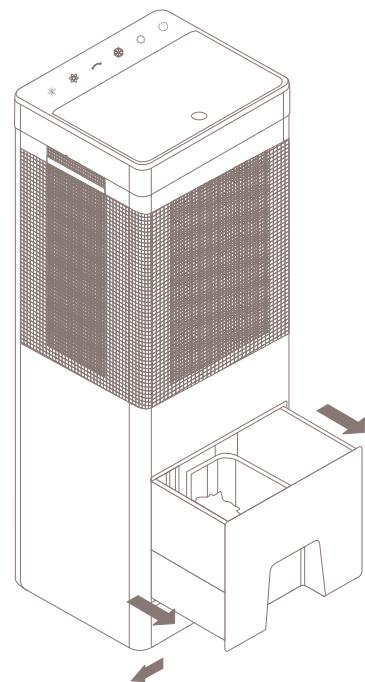 DUUX VENTILATEUR1D - Drainer l'eau du réservoir - 1