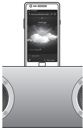 SAMSUNG DA-E750/ZF - UTILISATION DU MODE D'ACCUEIL AVEC DES APPAREILS SAMSUNG GALAXY ET APPLE - 2