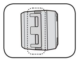 SAMSUNG DA-E750/ZF - INSTALLATION DU TORE DE FERRITE SUR LE CABLE D'ALIMENTATION - 1
