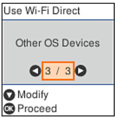 Use Wi-Fi Direct Other OS Devices 3 / 3 Modify Proceed