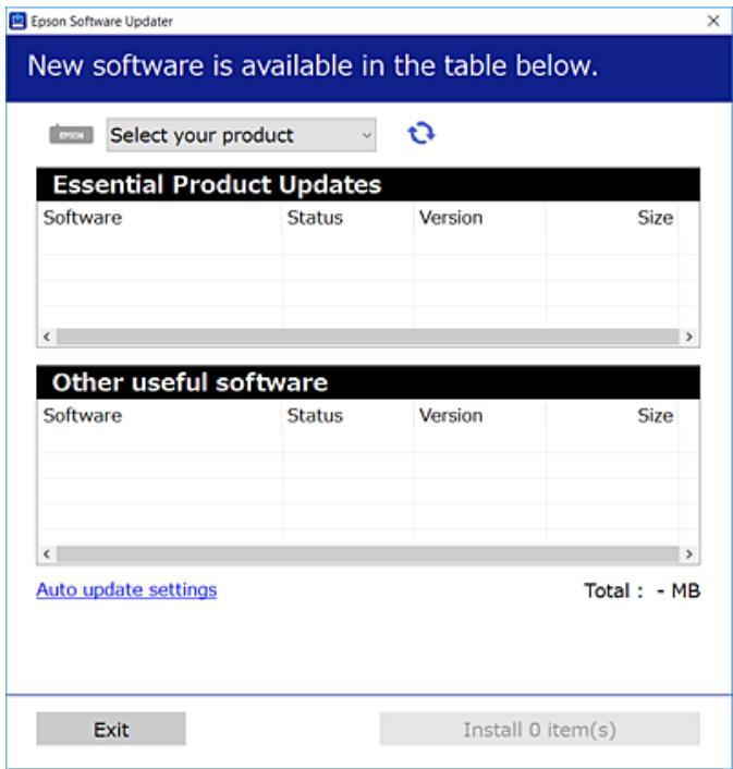 EPSON ET-2720 - Lancez l'application EPSON Software Updater. - 1