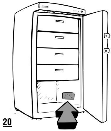 VEDETTE CVE34B - Procedure pour la mise en MARCHE du congelateur avec BAC eutectic - 1