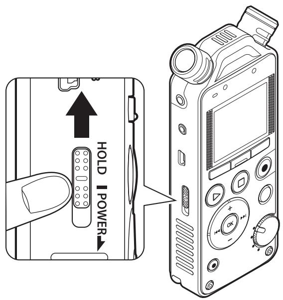 OLYMPUS LS-14 - Réglez le mode HOLD de l'enregistreur - 1