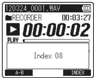 OLYMPUS LS-14 - Effacement d'une marque index ou d'une marque temp - 1