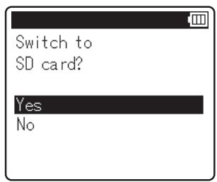 OLYMPUS LS-14 - Insertion d'une carte SD - 3