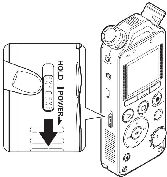 OLYMPUS LS-14 - Couper l'alimentation - 1
