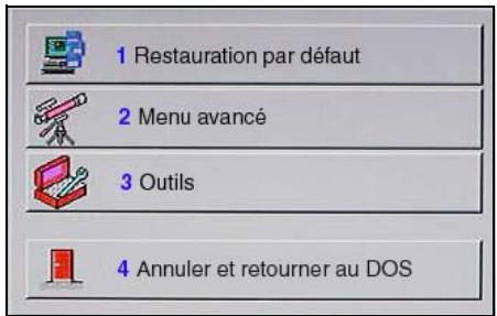 PACKARD BELL NC - Utilisation du programme de restauration - 1