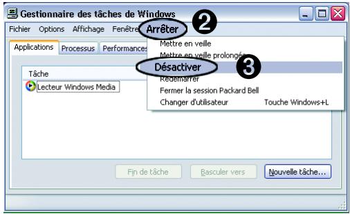 PACKARD BELL NC - Arref force - 2