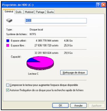 PACKARD BELL NC - Vérifiez l'espace libre restant sur votre disque dur - 1
