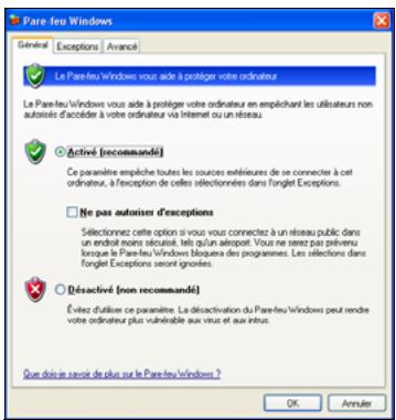 PACKARD BELL NC - Utilisez un pare-feu internet - 1