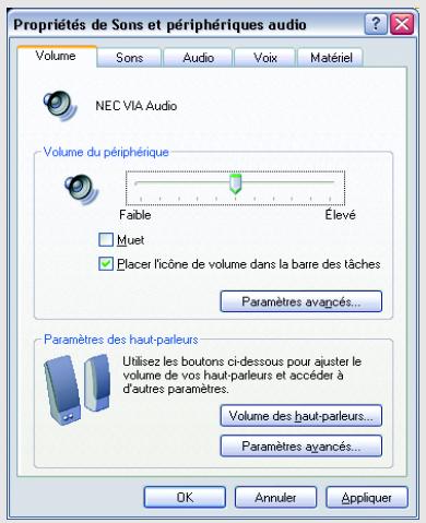 PACKARD BELL NC - Contrôle du volume - 2