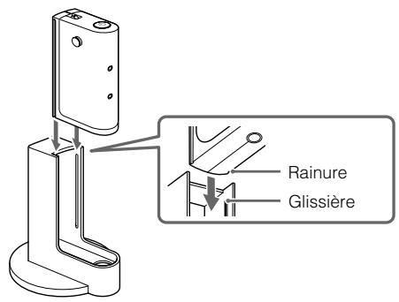 SONY HWS-BTA2W - Alignez la glissière du support sur la rainure de cet appareil. - 1