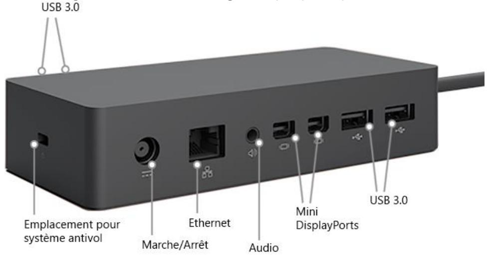 MICROSOFT S Book i7 8GO 256 - Configurer votre espace de travail avec la station d'accueil de surface - 1