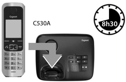 GIGASET C530A DUO NOIR - Chargement des batteries - 1