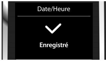 GIGASET C530A DUO NOIR - Réglage de la date et de l'heure - 15