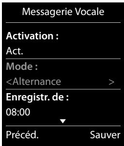 GIGASET C530A DUO NOIR - Activation/désactivation du répondeur - 1