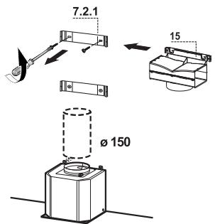 FABER Ke)aKeSTILUX 900 INOX N - SORTIE Air version filtrante - 1