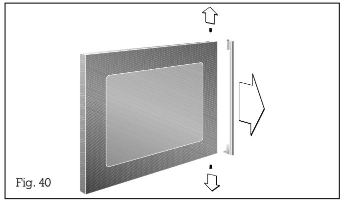 GAGGENAU EB 210-101 CD ANTH - Démontage de la paroi vitrée du four - 1