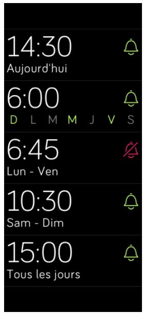 FITBIT BLAZE - Activation ou désactivation d'une alarme silencieuse - 2