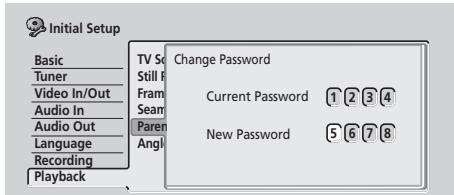 PIONEER DVR5100H - Verrou parental : changer le mot de passe - 3