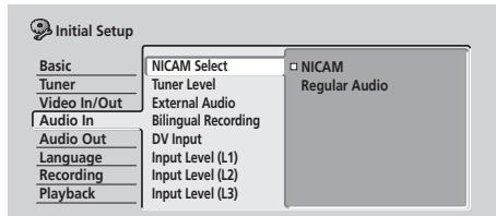 PIONEER DVR5100H - Sélection NICAM - 1