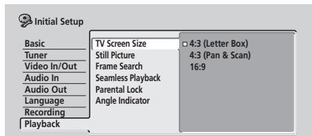 PIONEER DVR5100H - Dimensions d'écran TV - 1