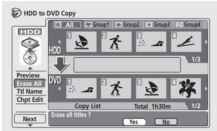 PIONEER DVR5100H - Effacer tout - 1