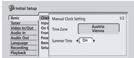 PIONEER DVR5100H - Réglage de l'horloge - 4