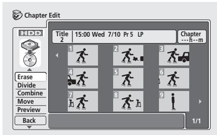 PIONEER DVR5100H - Utilisez les touches ↑/↓ (curseur haut/bas) pour sélectionner une commande dans le menu sur le côté gauche de l'écran. - 1