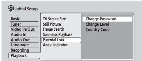 PIONEER DVR5100H - Verrou parental : changer le mot de passe - 1