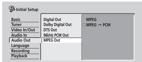 PIONEER DVR5100H - Sortie MPEG - 1