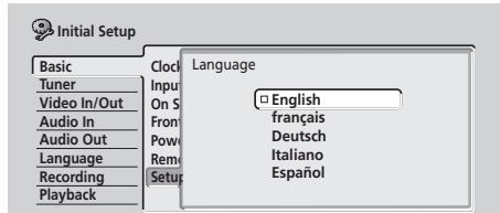 PIONEER DVR5100H - Mise sous tension et réglages - 2